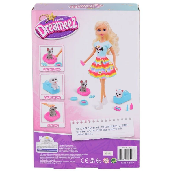 YUMURCAK TOYZ 1081027 Dreameez Bebek ve Evcil Hayvan Bakım Seti Kız Erkek Çocuk Oyuncak Eğitici Oyuncaklar - Resim 2