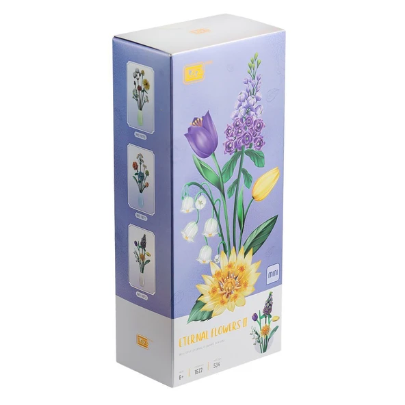 YUMURCAK TOYZ LZ1672 LOZ Çiçek Blok Seti 534 Parça-Vagon life Kız Erkek Çocuk Oyuncak Eğitici Oyuncaklar ürün görseli 1