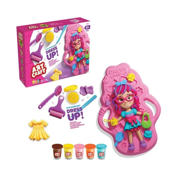 YUMURCAK TOYZ 03943 Bebek Giydirme Hamur Seti 280 gr Kız Erkek Çocuk Oyuncak Eğitici Oyuncaklar