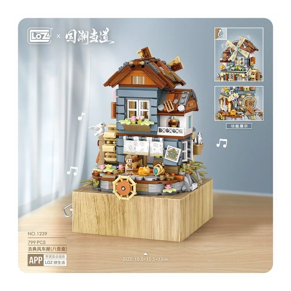 YUMURCAK TOYZ LZ1239 LOZ Blok Seti 799 Parça -Vagonlife Kız Erkek Çocuk Oyuncak Eğitici Oyuncaklar - 2