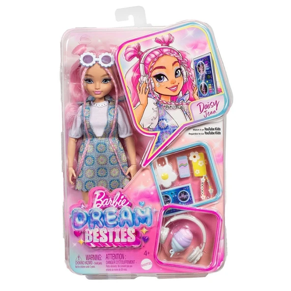 YUMURCAK TOYZ JDD74 Barbie Dream Besties Ana Karakter Bebek Daisy Kız Erkek Çocuk Oyuncak Eğitici Oyuncaklar - 1