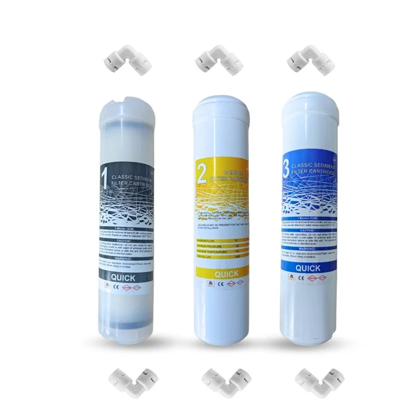 Kapalı Kasa Su Arıtma Cihazı 12 Inç 3 lü Inline Su Arıtma Ön Filtre seti - Resim 2