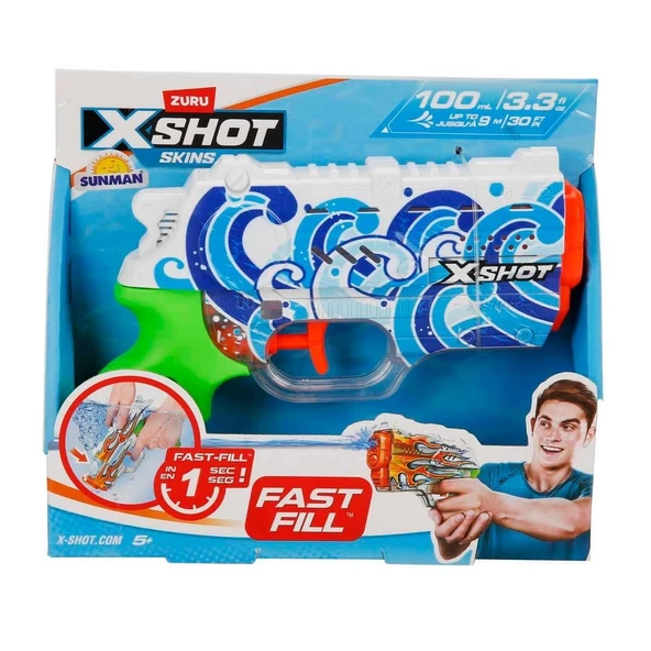 YUMURCAK TOYZ X-Shot Skins Nano Fast Fill Su Tabancası 19cm - S00004582 Kız Erkek Çocuk Oyuncak Eğitici Oyuncaklar ürün görseli 1