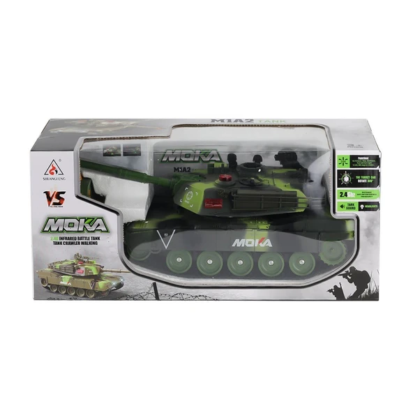 YUMURCAK TOYZ 2033-T Kumandalı Sesli Şarjlı Büyük Boy Tank -Karsan Kız Erkek Çocuk Oyuncak Eğitici Oyuncaklar - 2