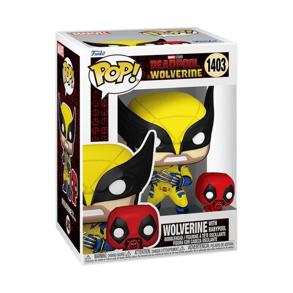 YUMURCAK TOYZ Funko POP Marvel Deadpool: Wolverine w/ Babypool Kız Erkek Çocuk Oyuncak Eğitici Oyuncaklar - 2