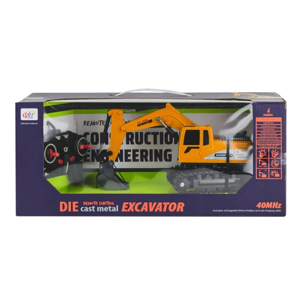 YUMURCAK TOYZ 680D-2 Sesli ve Işıklı Kumandalı Kepçe -Karsan Kız Erkek Çocuk Oyuncak Eğitici Oyuncaklar - 1