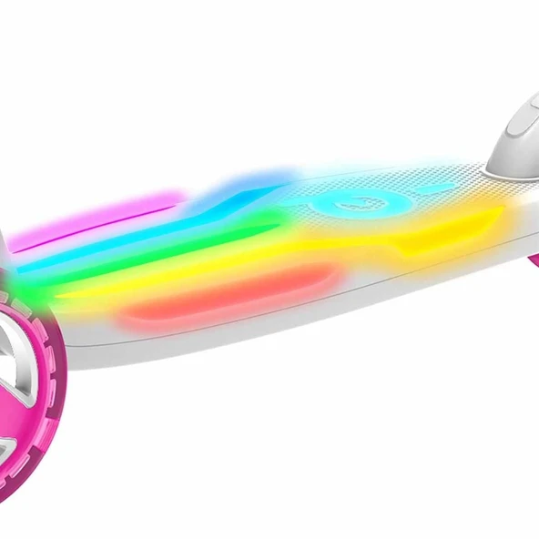 YUMURCAK TOYZ EVO SCOOTER 3TKR IŞIKLI BURST MAX 50KG Kız Erkek Çocuk Oyuncak Eğitici Oyuncaklar - Resim 3