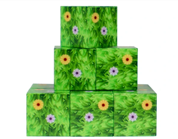 YUMURCAK TOYZ Megacraft 9 Parça Çiçekli Yaprak Çimen Blok Kız Erkek Çocuk Oyuncak Eğitici Oyuncaklar ürün görseli 1