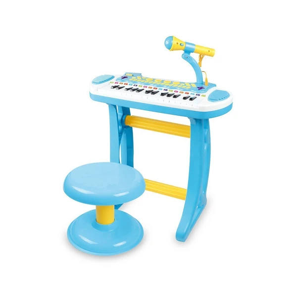 YUMURCAK TOYZ BAO-3132C Mini Piano 24 Tuşlu Mp3 ve Mikrofon Kız Erkek Çocuk Oyuncak Eğitici Oyuncaklar - Resim 2