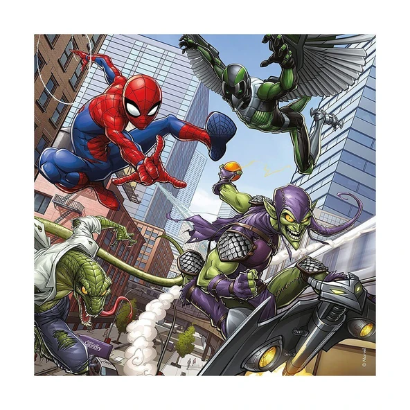 YUMURCAK TOYZ 80250 Spider-man 3x49 parça Ravensburger Puzzle Kız Erkek Çocuk Oyuncak Eğitici Oyuncaklar - 2