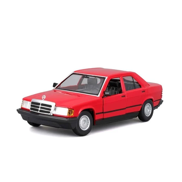 YUMURCAK TOYZ 1021103 1:24 Mercedes Benz 1987 190 E Model Araba Kız Erkek Çocuk Oyuncak Eğitici Oyuncaklar - 3