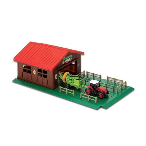 YUMURCAK TOYZ 19418 Depolu Çiftlik Seti -Sunman Kız Erkek Çocuk Oyuncak Eğitici Oyuncaklar - Resim 2