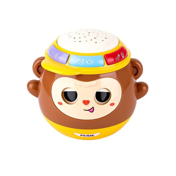 YUMURCAK TOYZ BIB-6005 Maymun Projeksiyon 5IN1 Oyuncak Kız Erkek Çocuk Oyuncak Eğitici Oyuncaklar - 3