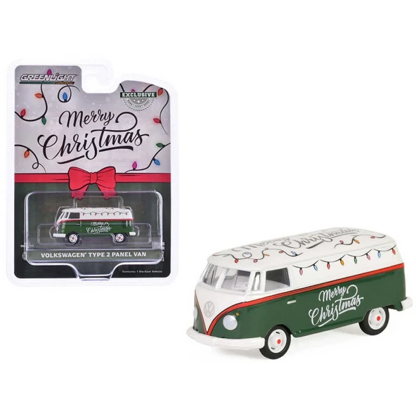 YUMURCAK TOYZ Greenlight 1/64 Volkswagen Type 2 Panel Van Kız Erkek Çocuk Oyuncak Eğitici Oyuncaklar - Resim 2