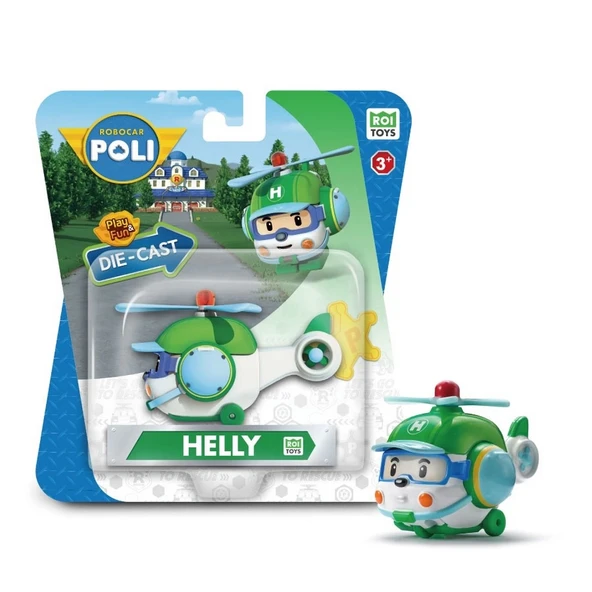 YUMURCAK TOYZ Robocar Poli Metal Araç Karakter Figür Helly Kız Erkek Çocuk Oyuncak Eğitici Oyuncaklar - 2