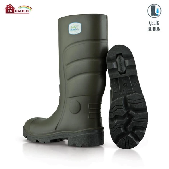 Pollyboot Vega 44 Numara Çelik Blu Çizme Poliüratan - 4