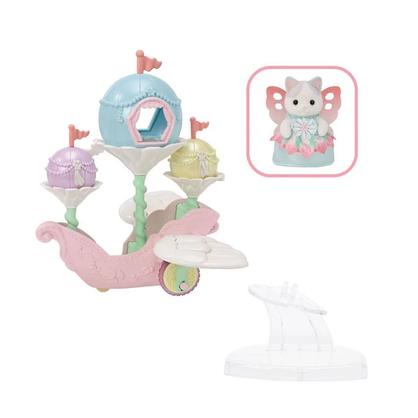 YUMURCAK TOYZ 5827 Sylvanian Families Çiçekli Masal Gökyüzü Gemisi +4 yaş Kız Erkek Çocuk Oyuncak Eğitici Oyuncakl - 2