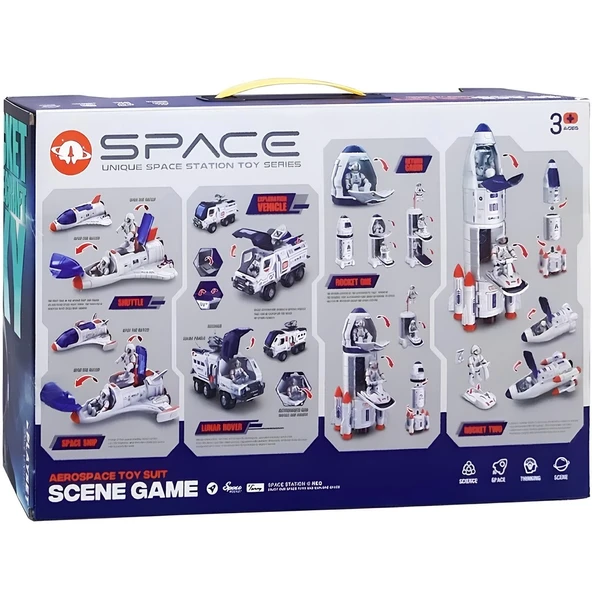 YUMURCAK TOYZ Uzay Seti - H323-2 Kız Erkek Çocuk Oyuncak Eğitici Oyuncaklar - 2