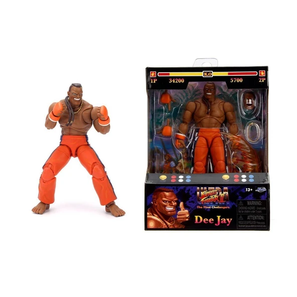 YUMURCAK TOYZ 253252034 Jada Street Fighter II Dee Jay 6 Figür Kız Erkek Çocuk Oyuncak Eğitici Oyuncaklar - 1
