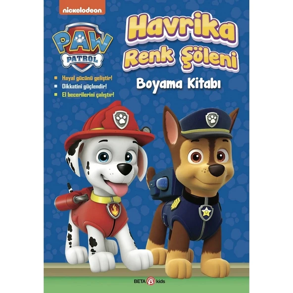 YUMURCAK TOYZ Paw Patrol Havrika Renk Şöleni Boyama Kitabı Kız Erkek Çocuk Oyuncak Eğitici Oyuncaklar ürün görseli 1