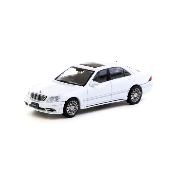 YUMURCAK TOYZ Tarmac Works 1/64 Mercedes-Benz S-Class Wald Alabaster White - Lamley Special Edition Kız Erkek Çocu - 1