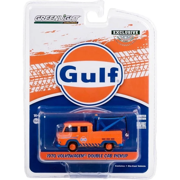 YUMURCAK TOYZ Greenlight 1/64 1970 Volkswagen Double Cab Pickup Kız Erkek Çocuk Oyuncak Eğitici Oyuncaklar - Resim 2