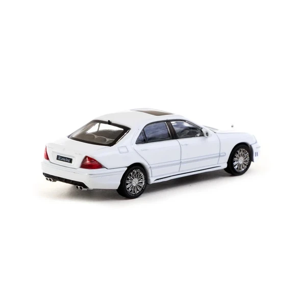 YUMURCAK TOYZ Tarmac Works 1/64 Mercedes-Benz S-Class Wald Alabaster White - Lamley Special Edition Kız Erkek Çocu - 2