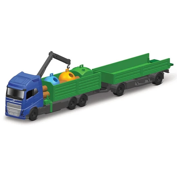 YUMURCAK TOYZ Freight Haulers Volvo FH16 Taşıyıcı Tır Kız Erkek Çocuk Oyuncak Eğitici Oyuncaklar - 3