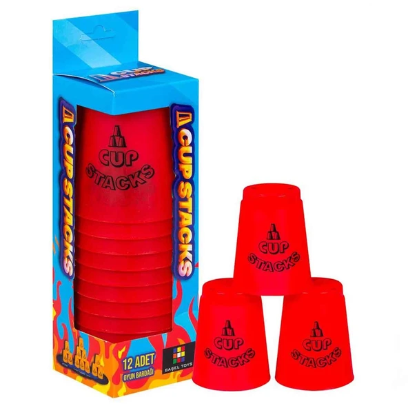 YUMURCAK TOYZ Cup Stacks Bardak Oyunu Kız Erkek Çocuk Oyuncak Eğitici Oyuncaklar