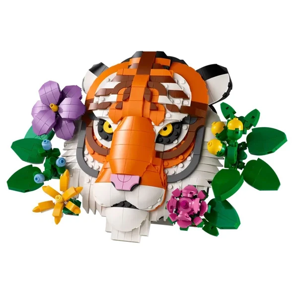 YUMURCAK TOYZ 31217 Lego Fauna Koleksiyonu Kaplan - Tiger 744 parça +18 yaş Kız Erkek Çocuk Oyuncak Eğitici Oyunca - Resim 2