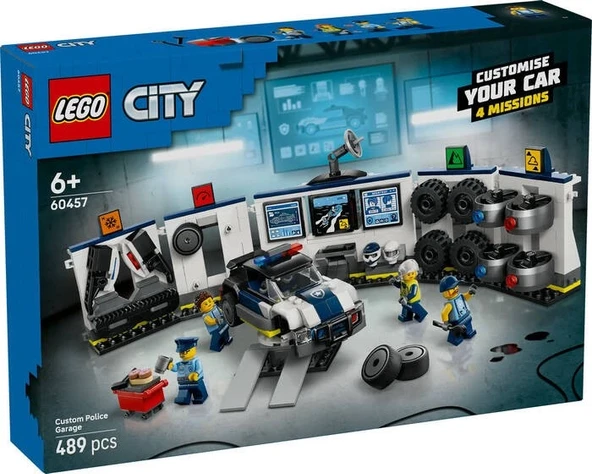 YUMURCAK TOYZ LEGO City Özel Polis Arabası Garajı 60457 Kız Erkek Çocuk Oyuncak Eğitici Oyuncaklar - Resim 2
