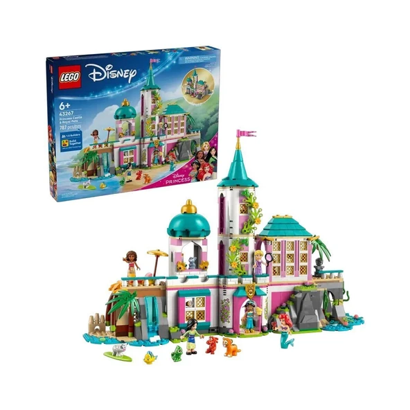 YUMURCAK TOYZ 43267 Lego Disney Prenses Şatosu ve Kraliyet Hayvanları 787 parça +6 yaş Kız Erkek Çocuk Oyuncak Eği - Resim 2