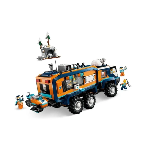 YUMURCAK TOYZ 60471 Lego City Kutup Keşif Kamyonu 1064 parça +8 yaş Kız Erkek Çocuk Oyuncak Eğitici Oyuncaklar - Resim 3