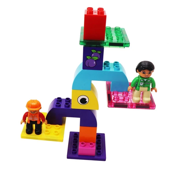 YUMURCAK TOYZ Magnescape Magnetic Tiles 20 Parça Kız Erkek Çocuk Oyuncak Eğitici Oyuncaklar - Resim 2