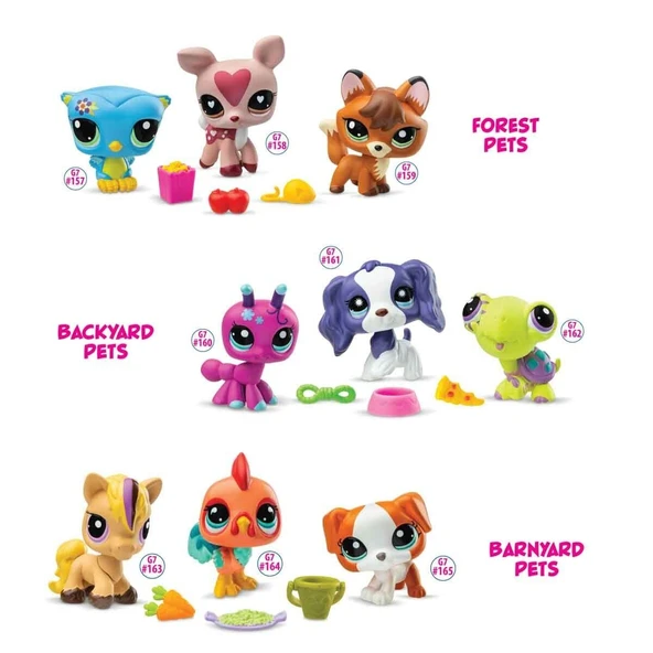 YUMURCAK TOYZ 6469 SUN-Littlest Pet Shop Minişler 3’lü Figür Setİ Kız Erkek Çocuk Oyuncak Eğitici Oyuncaklar ürün görseli 1