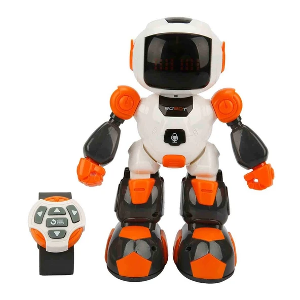 YUMURCAK TOYZ Sesli ve Işıklı Uzaktan Kumandalı Programlanabilir Robot Kız Erkek Çocuk Oyuncak Eğitici Oyuncaklar - Resim 2