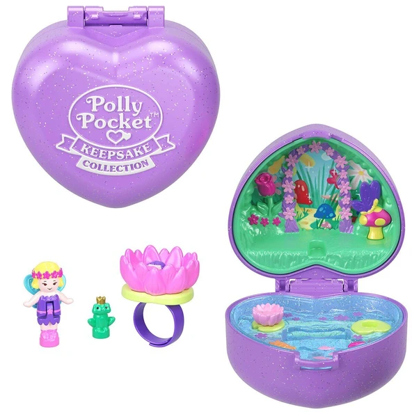 YUMURCAK TOYZ JCB24 Polly Pocket Yüzük Kutusu Oyun Seti Kız Erkek Çocuk Oyuncak Eğitici Oyuncaklar - 3