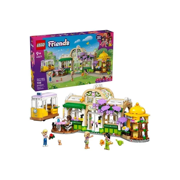 YUMURCAK TOYZ 42671 Lego Friends Kafe ve Çiçekçi Dükkanı 1138 parça +9 yaş Kız Erkek Çocuk Oyuncak Eğitici Oyuncak ürün görseli