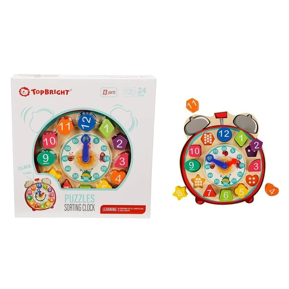 YUMURCAK TOYZ 3904 SUN-Tahta Bultak Saat Kız Erkek Çocuk Oyuncak Eğitici Oyuncaklar ürün görseli