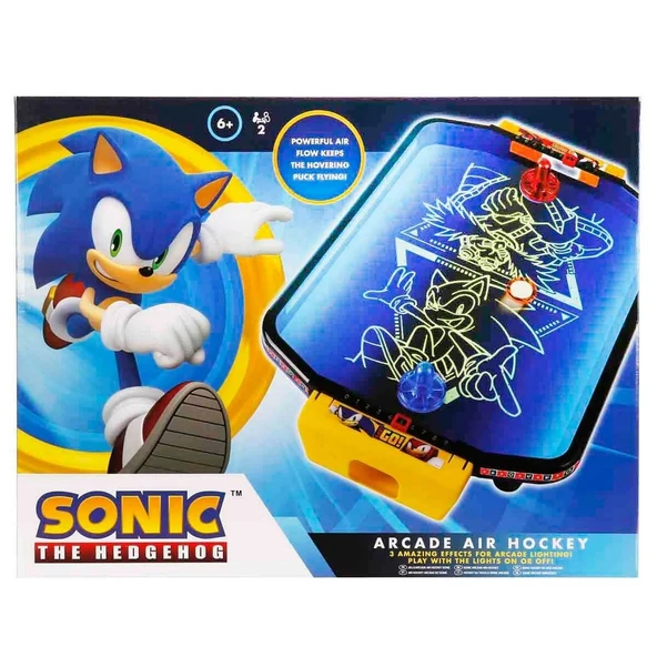 YUMURCAK TOYZ Işıklı Sonic Arcade Masaüstü Hava Hokeyi Kız Erkek Çocuk Oyuncak Eğitici Oyuncaklar - Resim 3