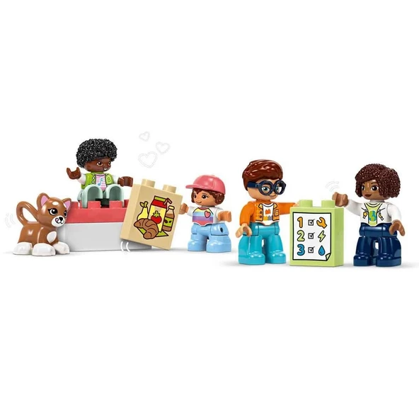 YUMURCAK TOYZ LEGO DUPLO Kasabası Büyük İnteraktif Mahalle Treni Kız Erkek Çocuk Oyuncak Eğitici Oyuncaklar - Resim 2
