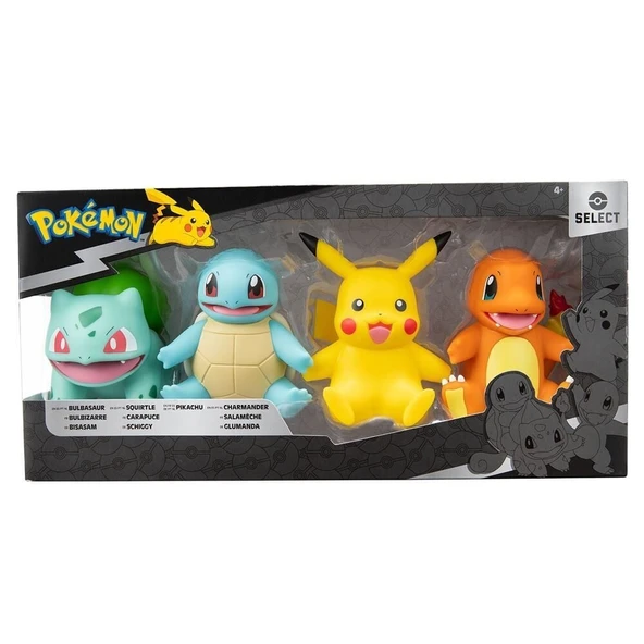 YUMURCAK TOYZ POK PKW2571 Pokémon Select Seri 4'lü Figür Set Kız Erkek Çocuk Oyuncak Eğitici Oyuncaklar ürün görseli 1