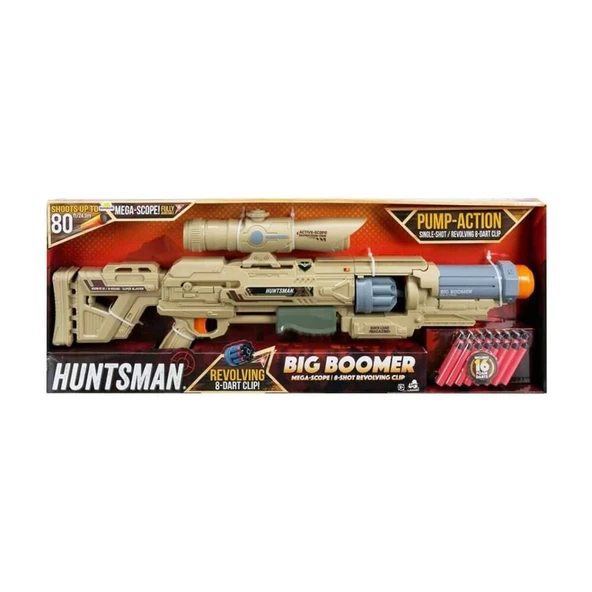 YUMURCAK TOYZ S00091954 HUNTSMAN-80 BİG BOOMER SÜNGER SİLAH -SUN Kız Erkek Çocuk Oyuncak Eğitici Oyuncaklar - Resim 2