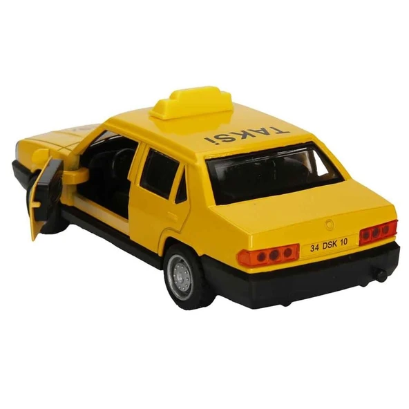 YUMURCAK TOYZ MXX AÇIK 1/32 ARABA TAKSİ 13CM SES/IŞIK (1ADET) Kız Erkek Çocuk Oyuncak Eğitici Oyuncaklar - Resim 2