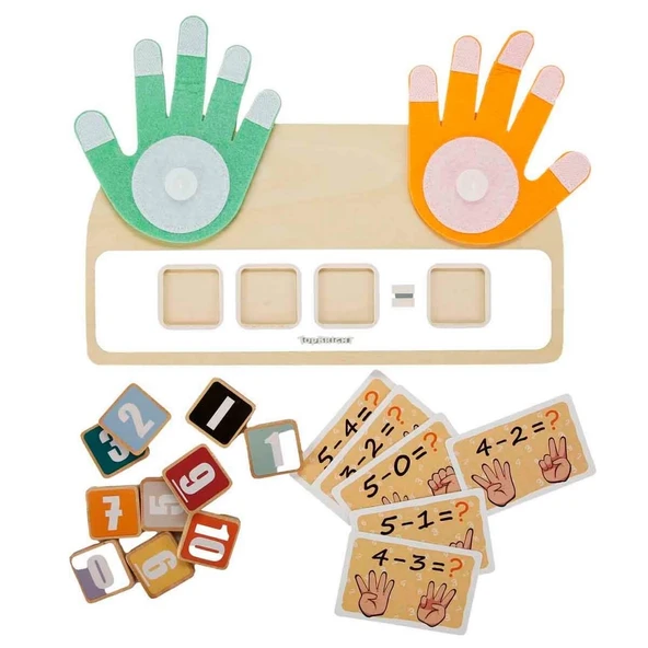 YUMURCAK TOYZ Parmak Matematiği Oyunu Kız Erkek Çocuk Oyuncak Eğitici Oyuncaklar ürün görseli 1