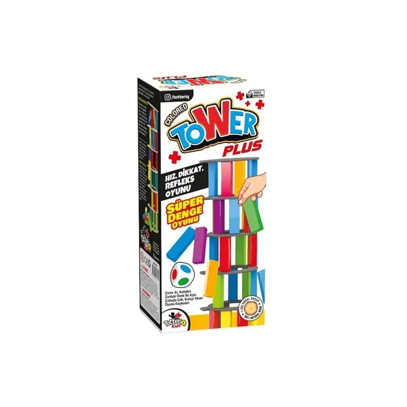 YUMURCAK TOYZ 8214 RENKLİ TOWER Kız Erkek Çocuk Oyuncak Eğitici Oyuncaklar ürün görseli 1