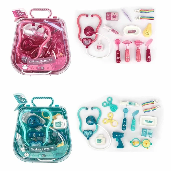 YUMURCAK TOYZ 4947 SUN-YFN-DOKTOR SET ÇANTALI SES IŞIK 2R Kız Erkek Çocuk Oyuncak Eğitici Oyuncaklar ürün görseli 1