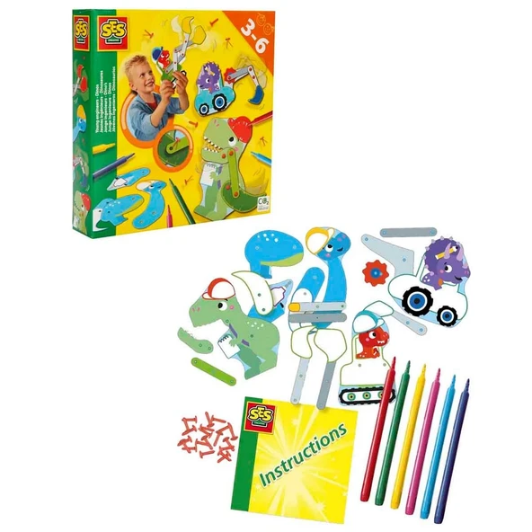 YUMURCAK TOYZ Genç Mühendisler Dinazor Yapımı Kız Erkek Çocuk Oyuncak Eğitici Oyuncaklar ürün görseli 1