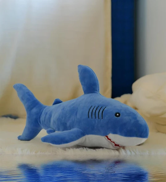YUMURCAK TOYZ 55cm KÖPEKBALIĞI PELUŞ Kız Erkek Çocuk Oyuncak Eğitici Oyuncaklar - 2
