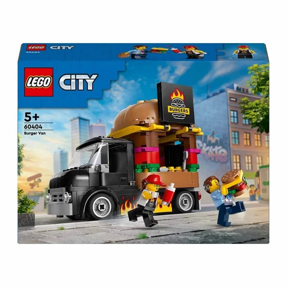 YUMURCAK TOYZ LEGO City Hamburger Kamyonu 60404 Kız Erkek Çocuk Oyuncak Eğitici Oyuncaklar - Resim 2